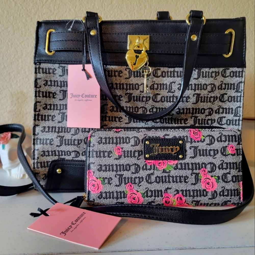 NWT Juicy Couture Purse and Wallet Set